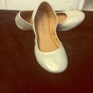 Lucky brand gold shoes